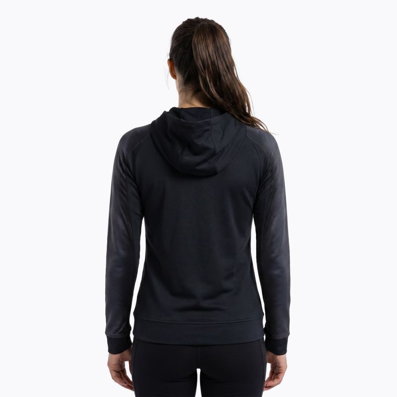 Női Joma Elite XI Hoodie fekete/antracit futó melegítőfelső 3