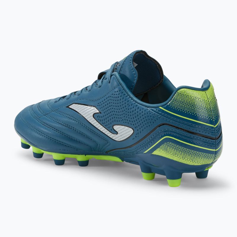 Joma Aguila FG férfi futballcipő petróleum/sárga 3