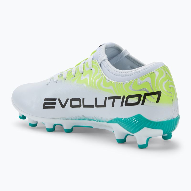 Joma Evolution FG férfi futballcipő fehér/türkizkék 3