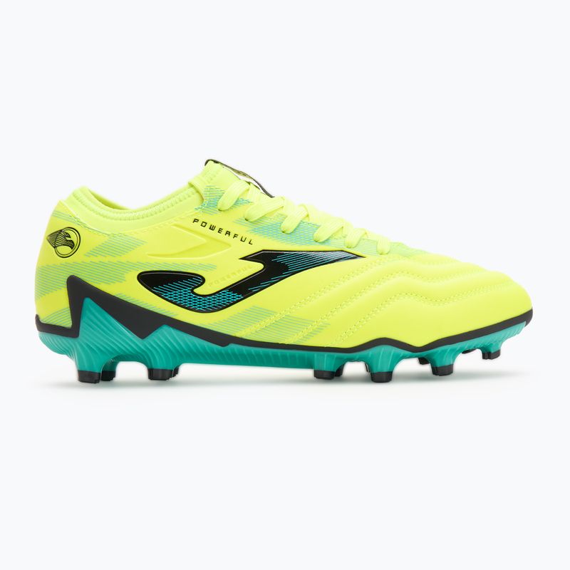 Férfi focicipő Joma Powerful FG lemon fluor/turquoise 2