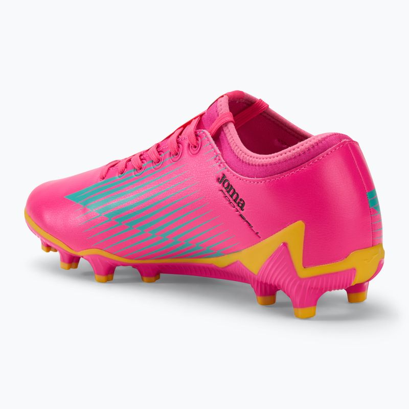 Joma Propulsion FG férfi futballcipő rózsaszín/sárga 3