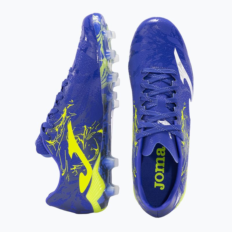 Joma Supercopa FG férfi futballcipő royal/lemon fluor 4