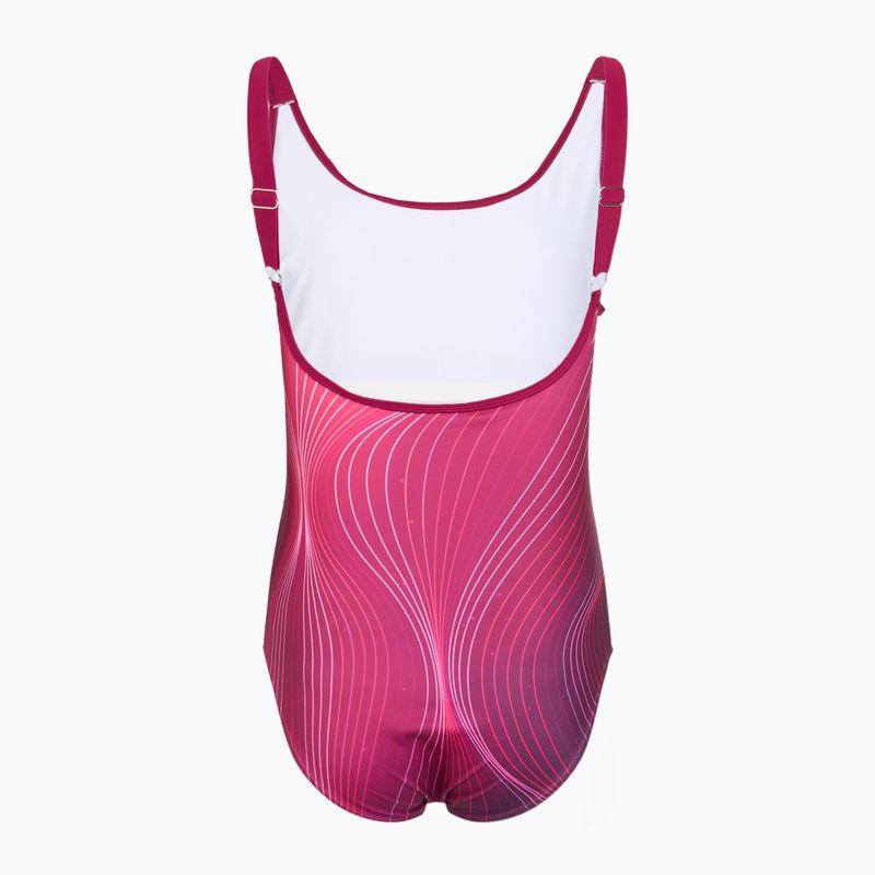 Női egyrészes fürdőruha RAS Bera U-Back garnet 2