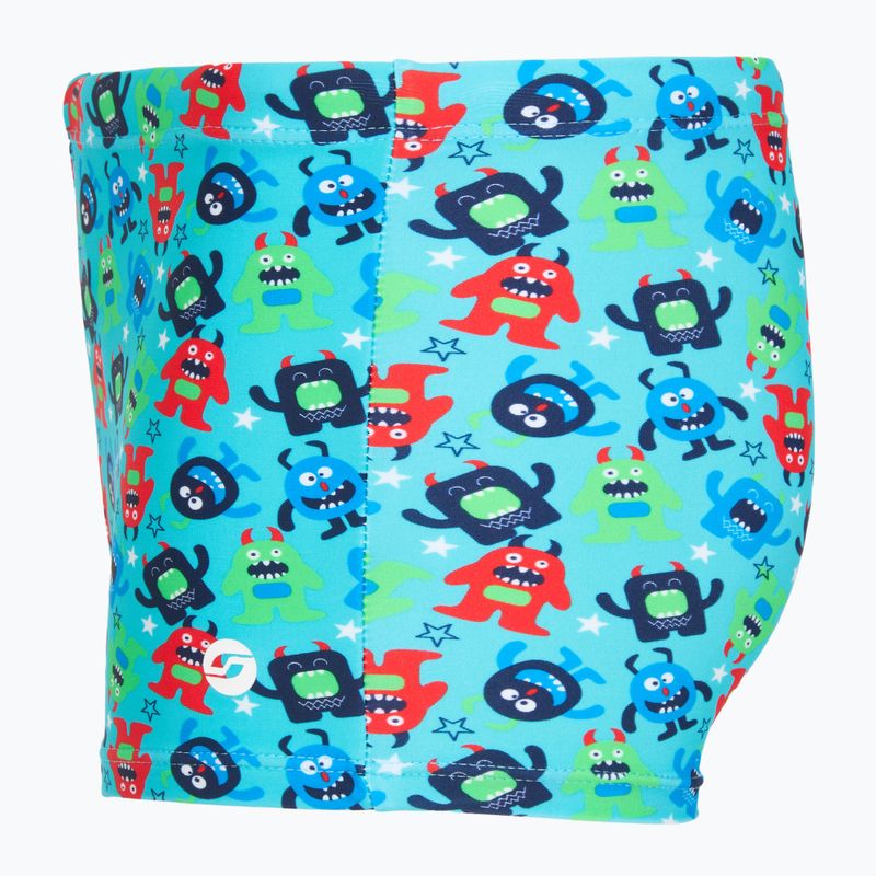 Gyerek fürdőboxer RAS Monsters Trunks turquoise 3