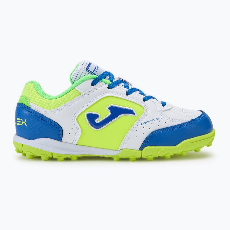 Gyerek focicipő Joma Top Flex TF white/royal blue 2