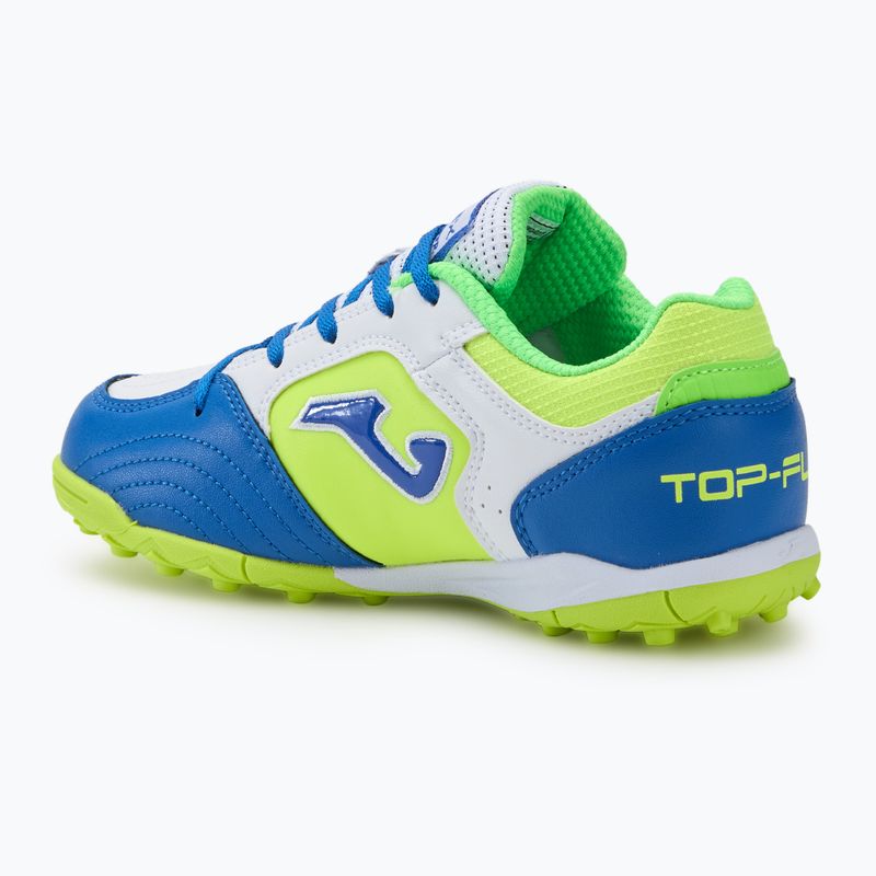 Gyerek focicipő Joma Top Flex TF white/royal blue 3