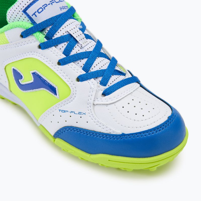 Gyerek focicipő Joma Top Flex TF white/royal blue 7