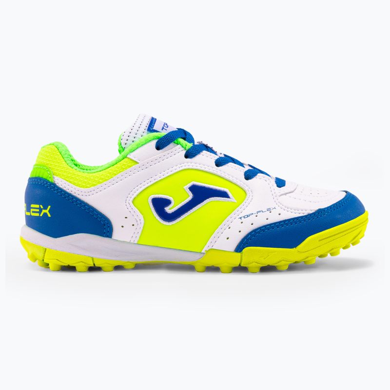 Gyerek focicipő Joma Top Flex TF white/royal blue