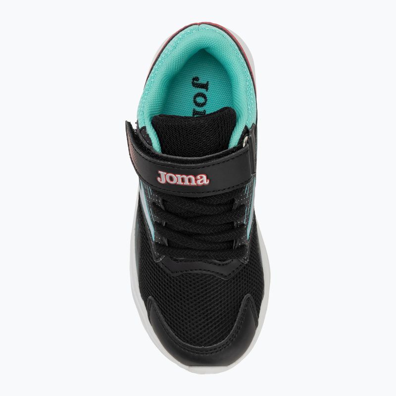 Joma Active Jr gyermek cipő fekete/türkizkék 5