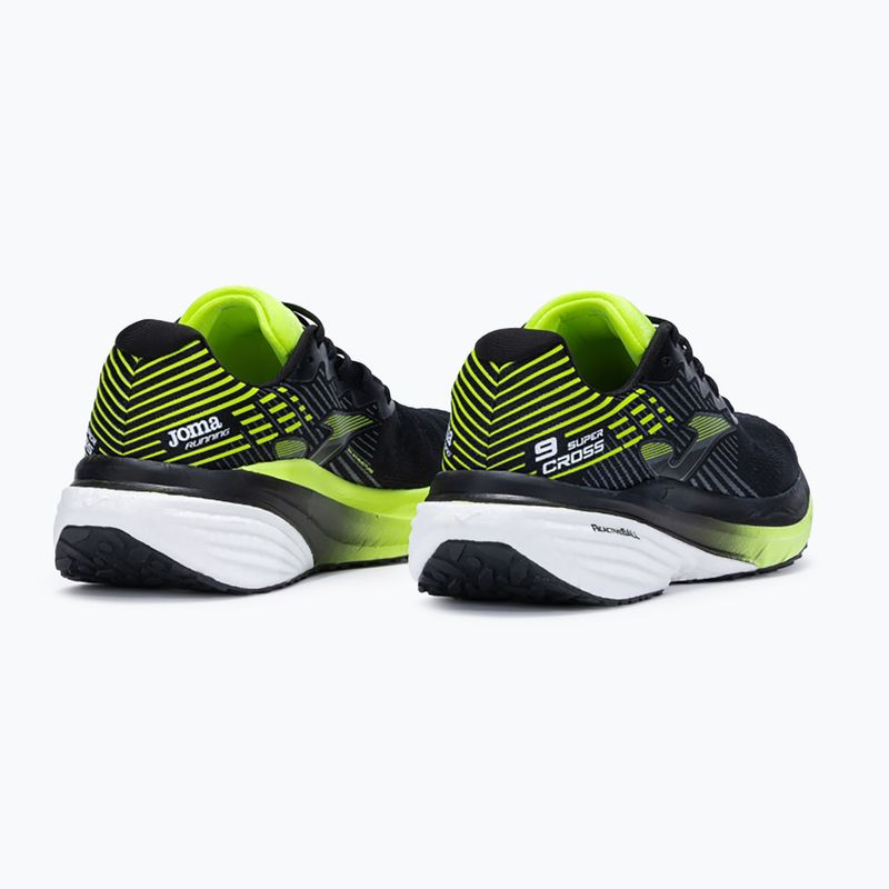 Férfi Joma Super Cross futócipő fekete/citromsárga 3