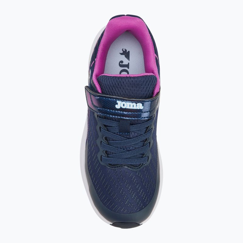 Joma Super Cross gyermek futócipő navy/ fukszia színben 5