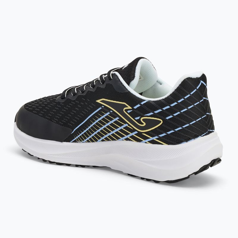 Joma Super Cross gyermek futócipő fekete/ türkizkék 3