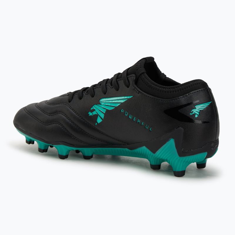 Joma Powerful FG fekete türkiz férfi futballcipő 3
