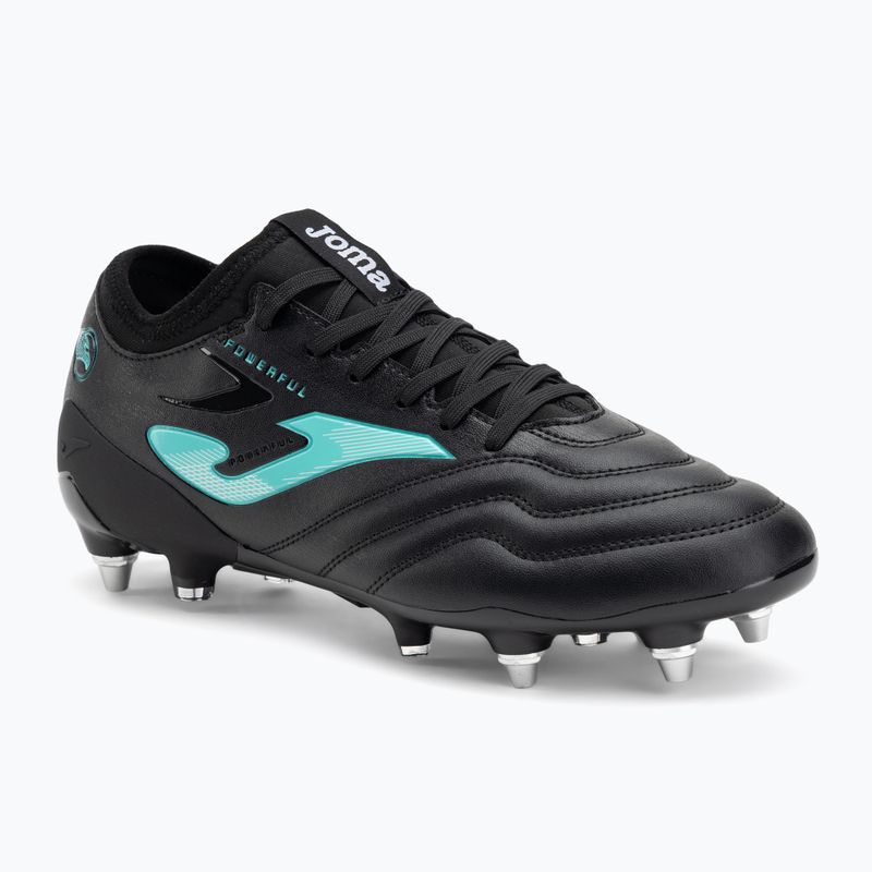 Férfi futballcipő Joma Powerful SG fekete türkizkék