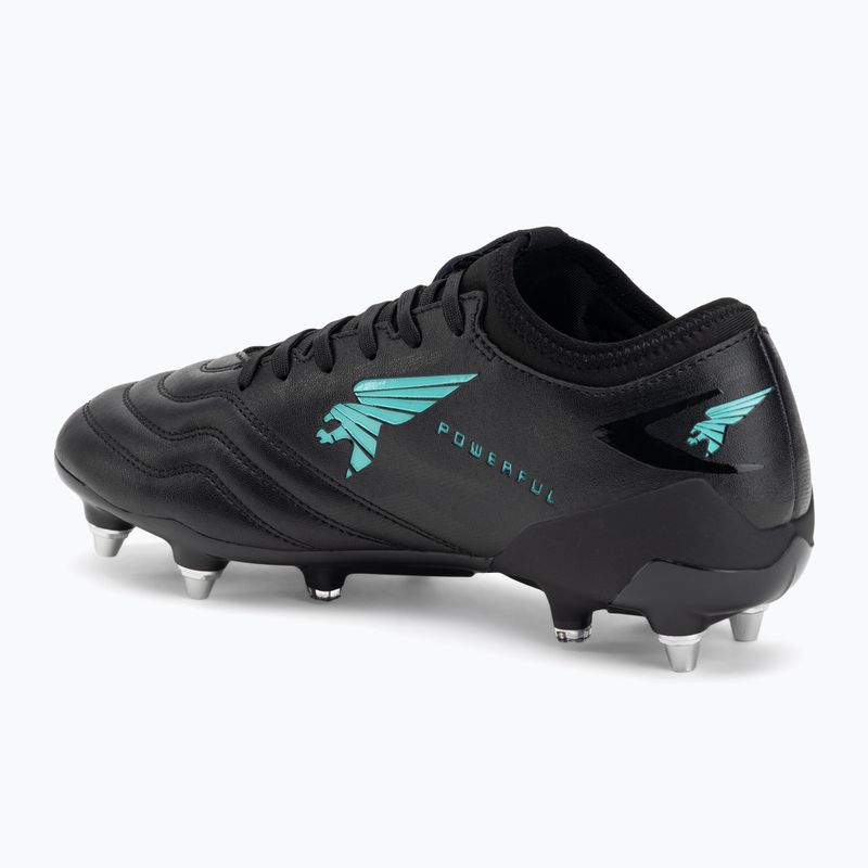 Férfi futballcipő Joma Powerful SG fekete türkizkék 3