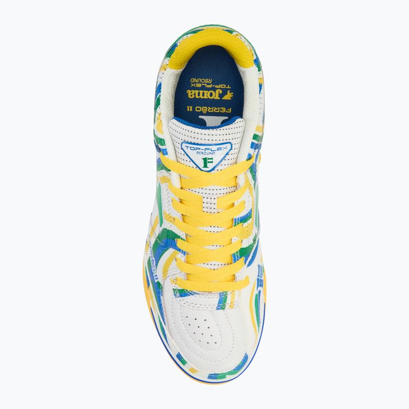 Férfi focicipő Joma Top Flex IN white/green 5