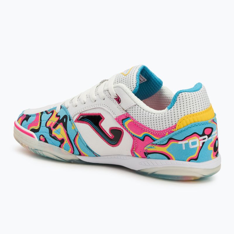 Férfi futballcipő Joma Top Flex IN white/coral 3