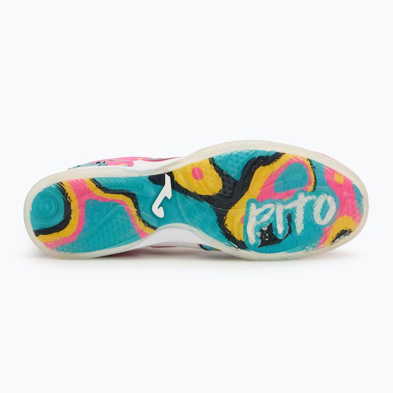 Férfi futballcipő Joma Top Flex IN white/coral 4