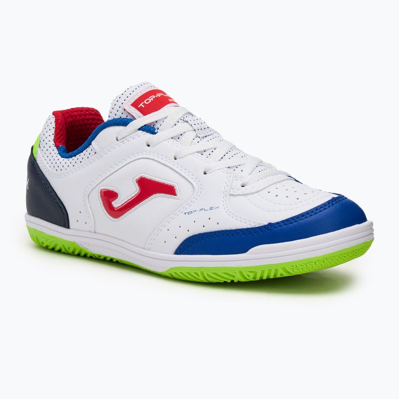 Gyerek focicipő Joma Top Flex Jr IN white