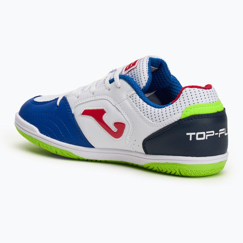 Gyerek focicipő Joma Top Flex Jr IN white 3