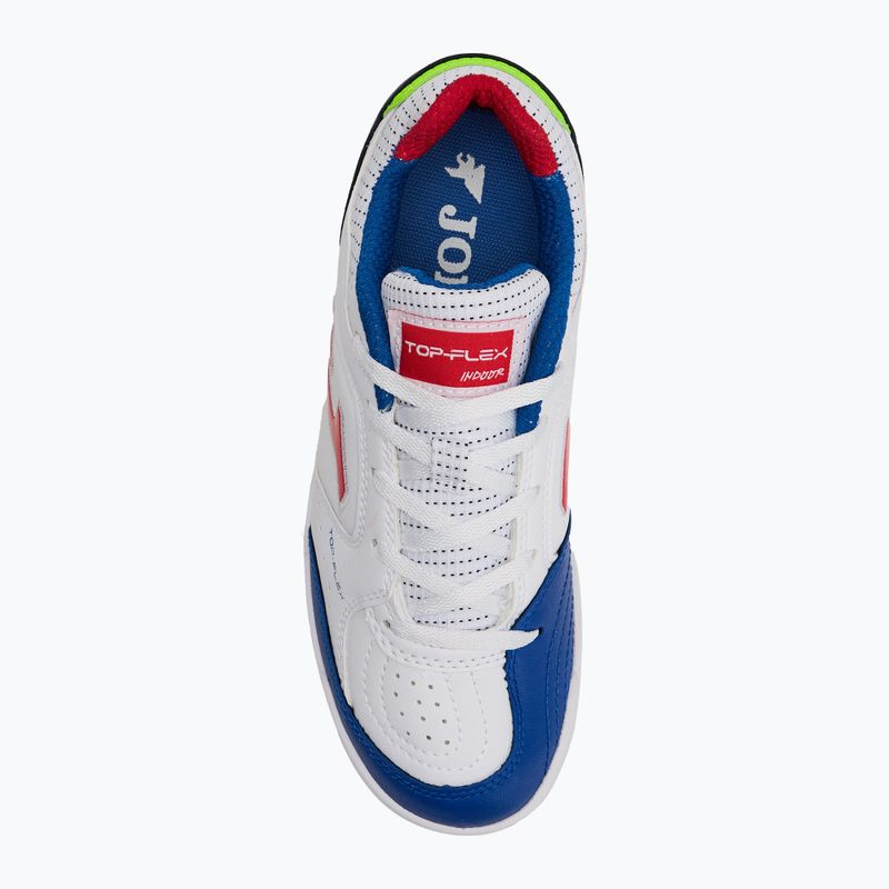 Gyerek focicipő Joma Top Flex Jr IN white 5