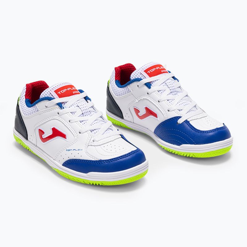 Gyerek focicipő Joma Top Flex Jr IN white 9