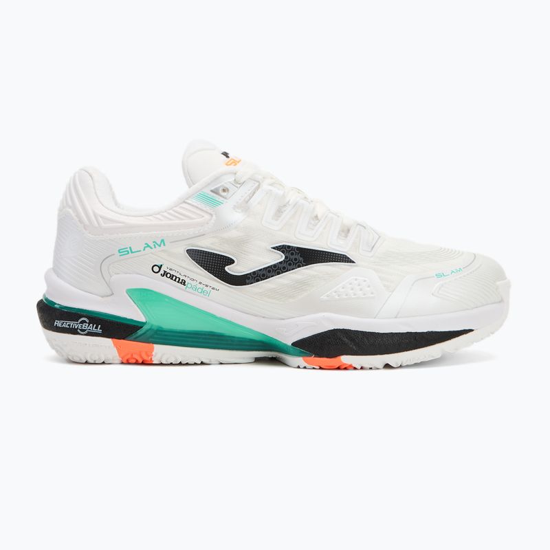 Férfi padel cipő Joma Slam OM white/ turquoise 2