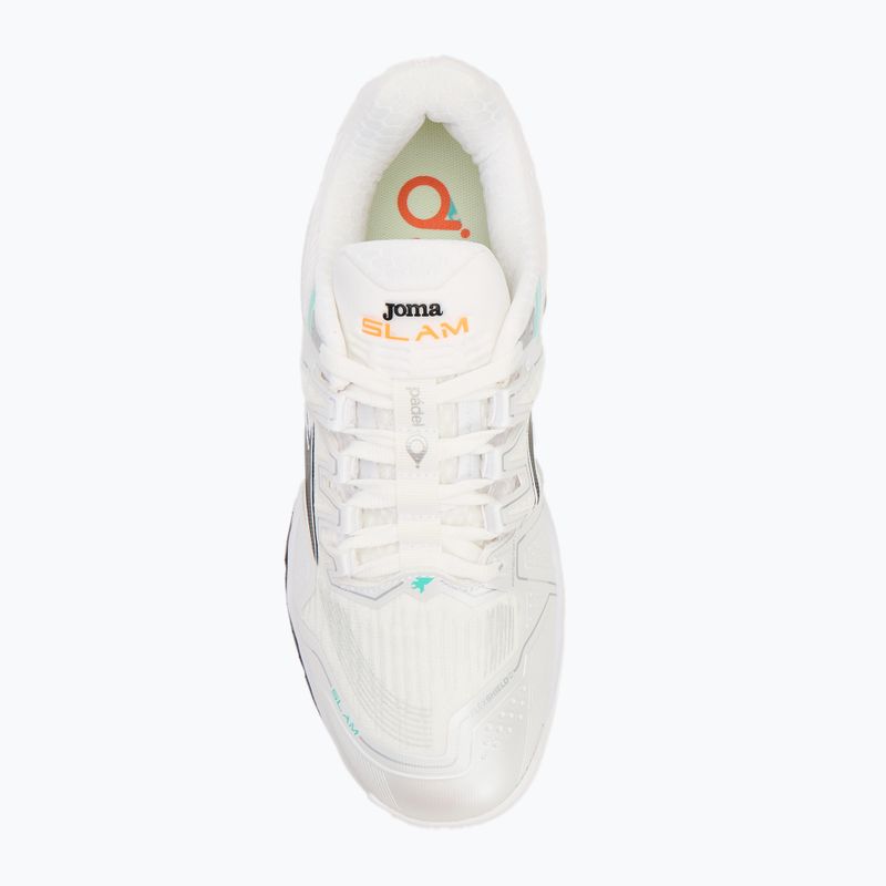 Férfi padel cipő Joma Slam OM white/ turquoise 5