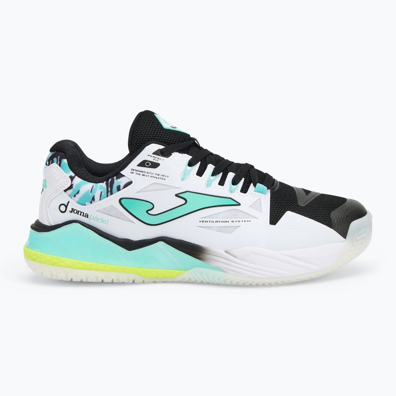 Férfi padel cipő Joma Spin OM white/ turquoise 2