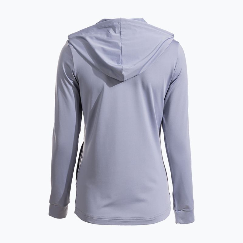 Női tenisz pulóver Joma Sculpture II Zip-Up Hoodie W kék 2