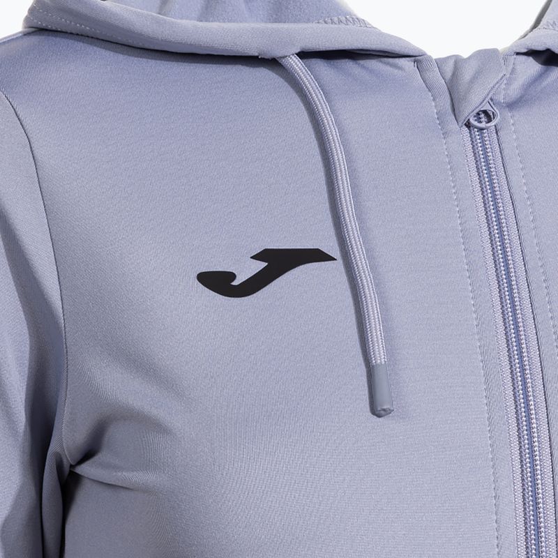 Női tenisz pulóver Joma Sculpture II Zip-Up Hoodie W kék 3
