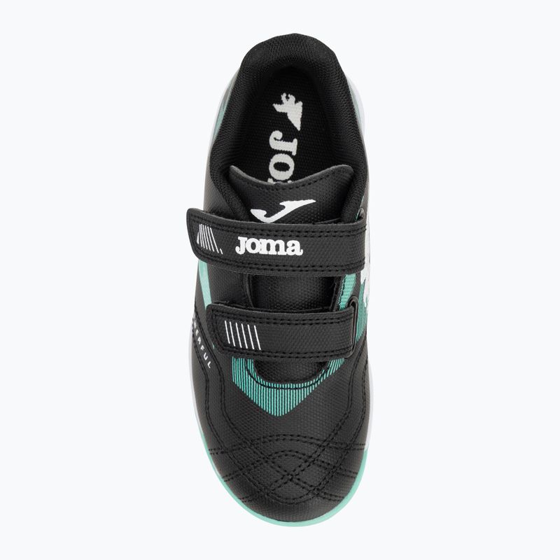 Joma Powerfull Jr IN gyermek focicipő fekete 5