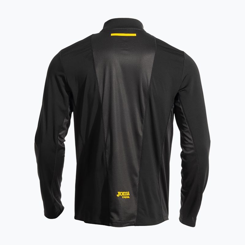 Férfi Joma R-Nature futó hosszú ujjú fekete 2