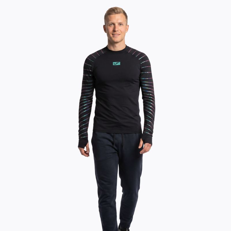 Férfi Joma R-Night futás hosszú ujjú fekete 2
