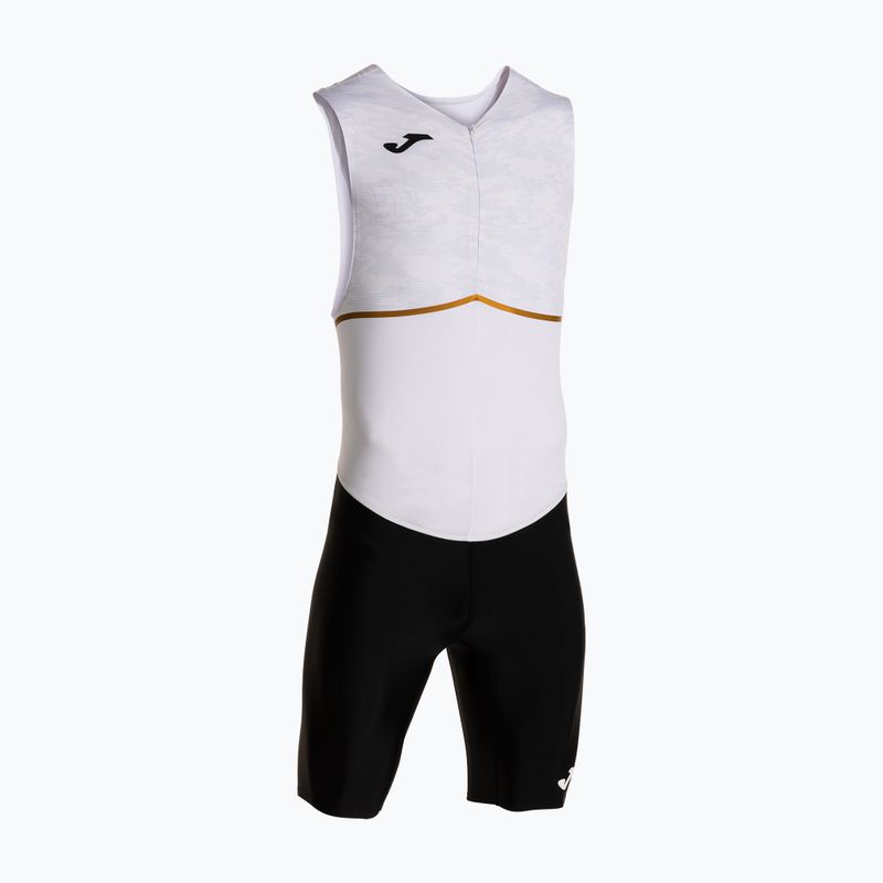 Férfi triatlonruha Joma Record III Bodysuit fehér/fekete