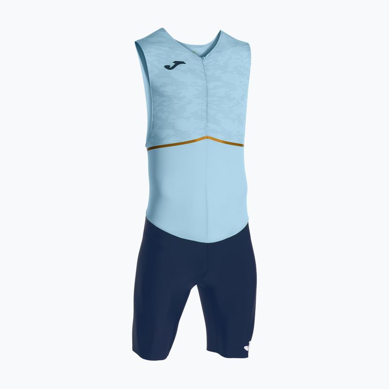 Férfi triatlonruha Joma Record III Bodysuit égszínkék-sárga
