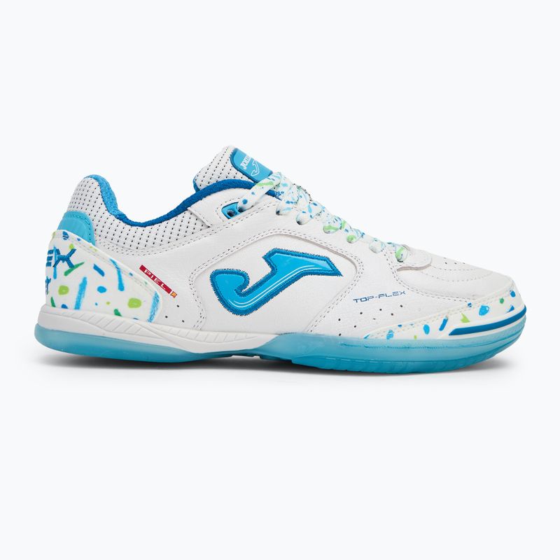 Férfi focicipő Joma Top Flex IN white/blue 2