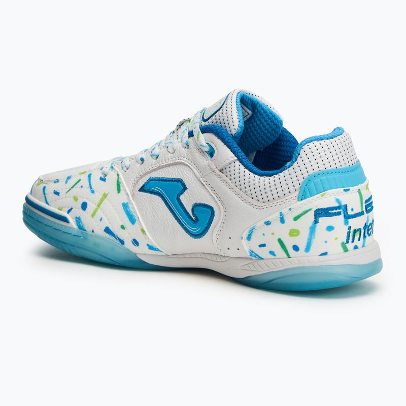 Férfi focicipő Joma Top Flex IN white/blue 3