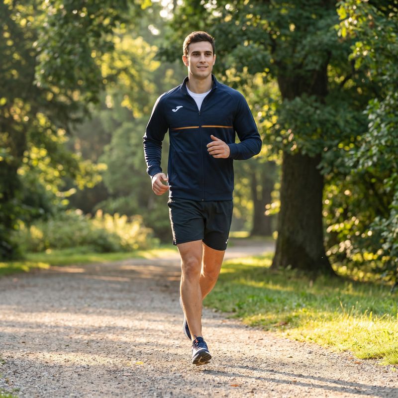 Férfi Joma Record III Full Zip futó melegítőfelső navy 7
