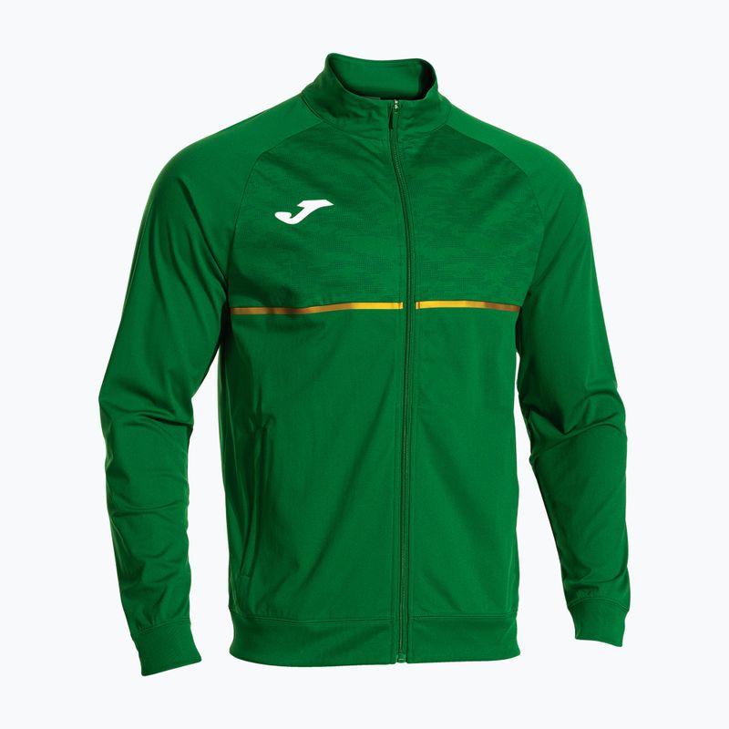 Férfi Joma Record III Full Zip zöld futó melegítőfelső