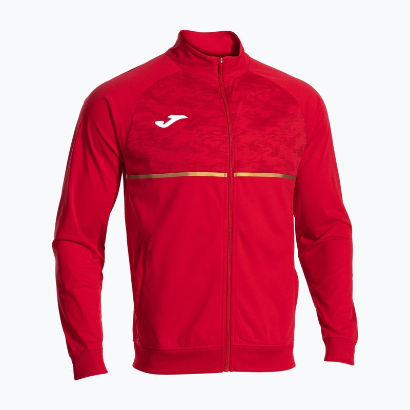 Férfi Joma Record III Full Zip futó melegítőfelső piros