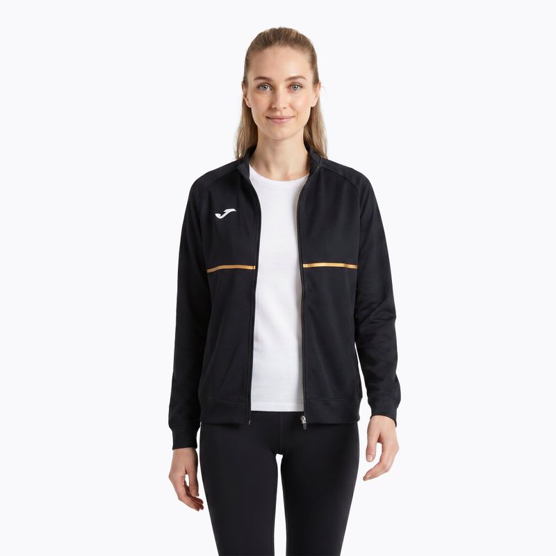Női Joma Record III Full Zip futó melegítőfelső fekete 3