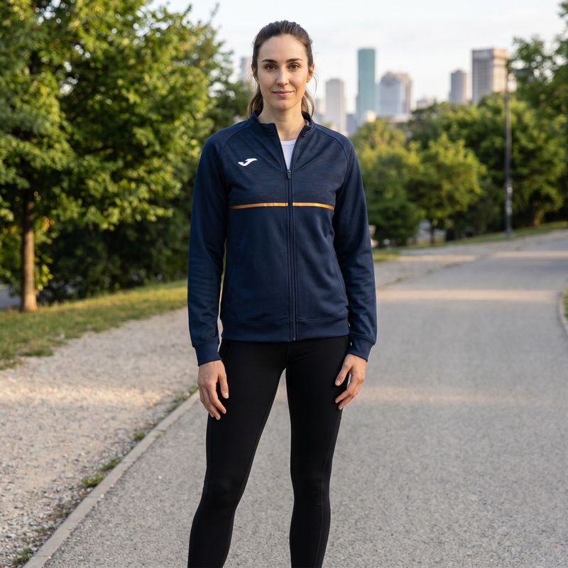 Női Joma Record III Full Zip futó melegítőfelső navy 5