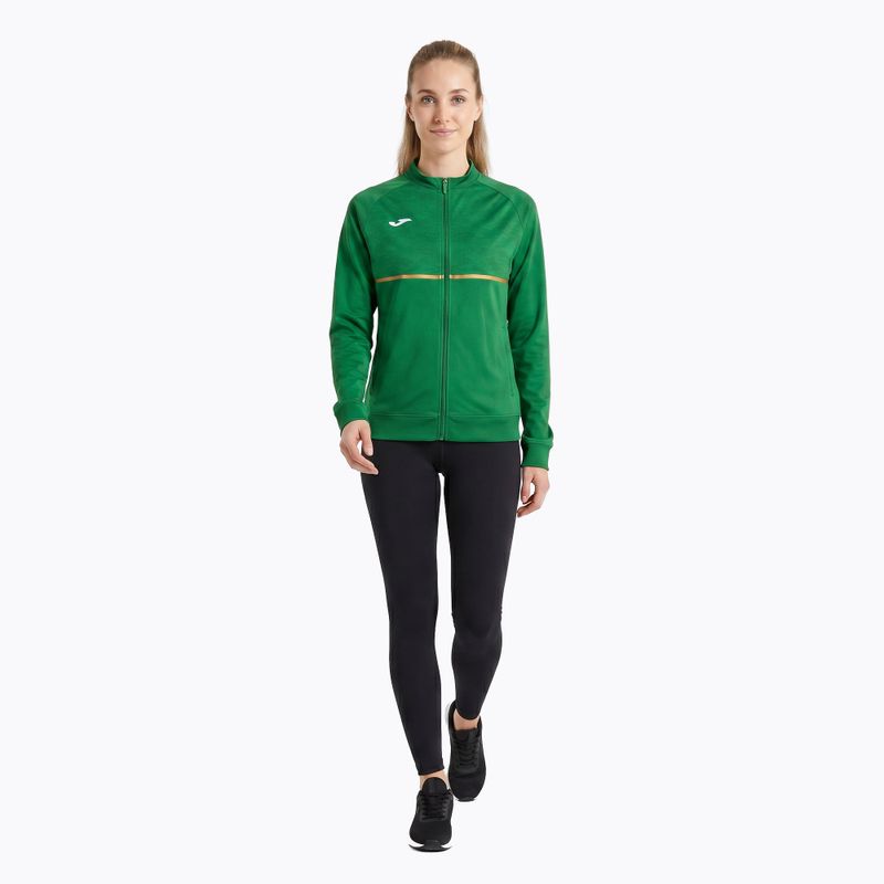 Női Joma Record III Full Zip zöld futó melegítőfelső 2