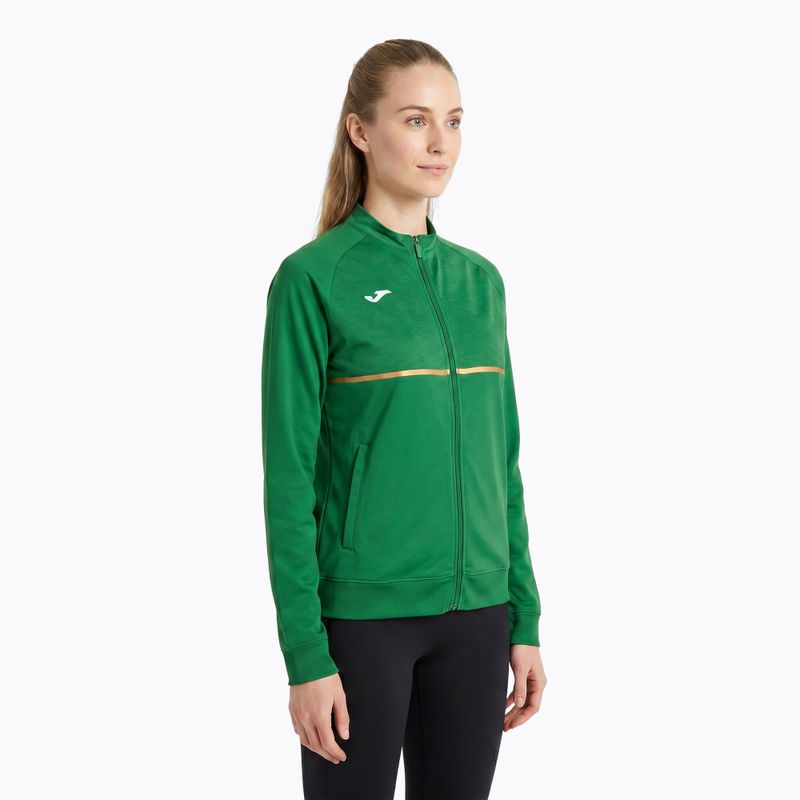 Női Joma Record III Full Zip zöld futó melegítőfelső 3