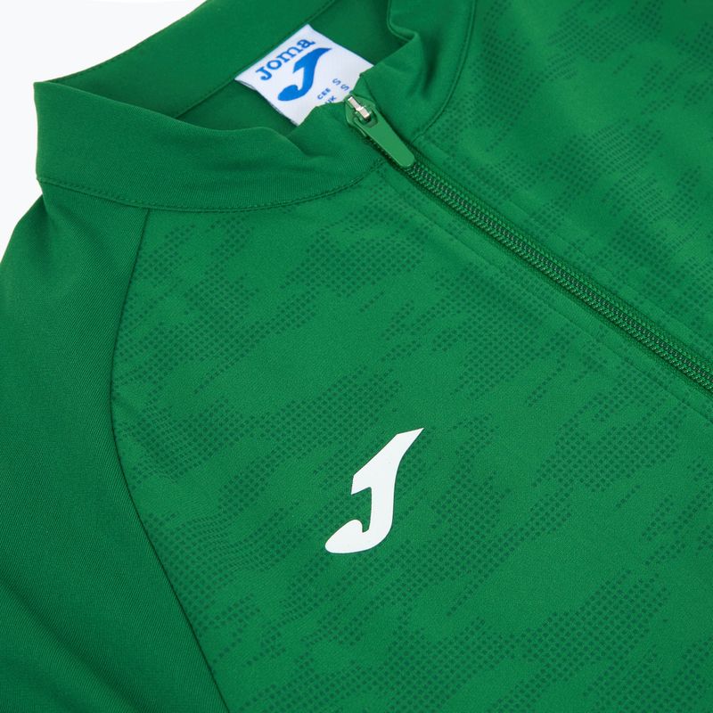 Női Joma Record III Full Zip zöld futó melegítőfelső 3