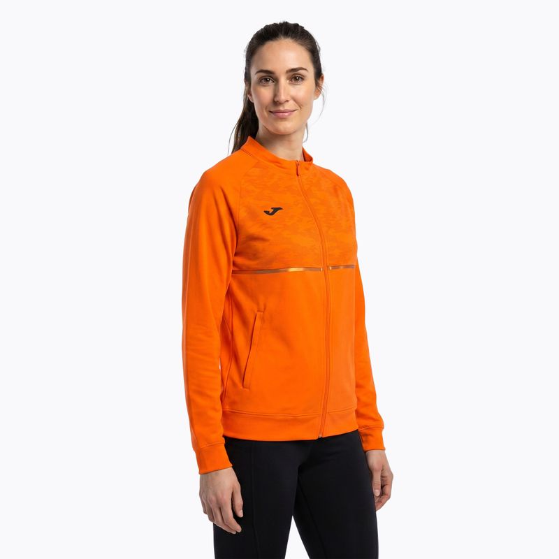 Női Joma Record III Full Zip futópulóver narancs színben 2