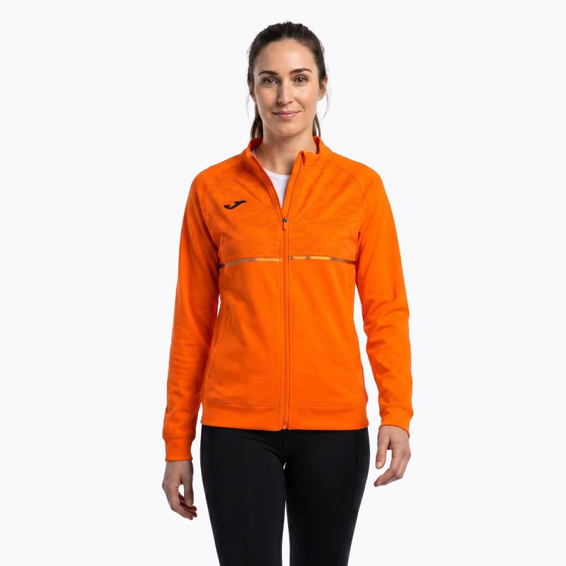 Női Joma Record III Full Zip futópulóver narancs színben 3