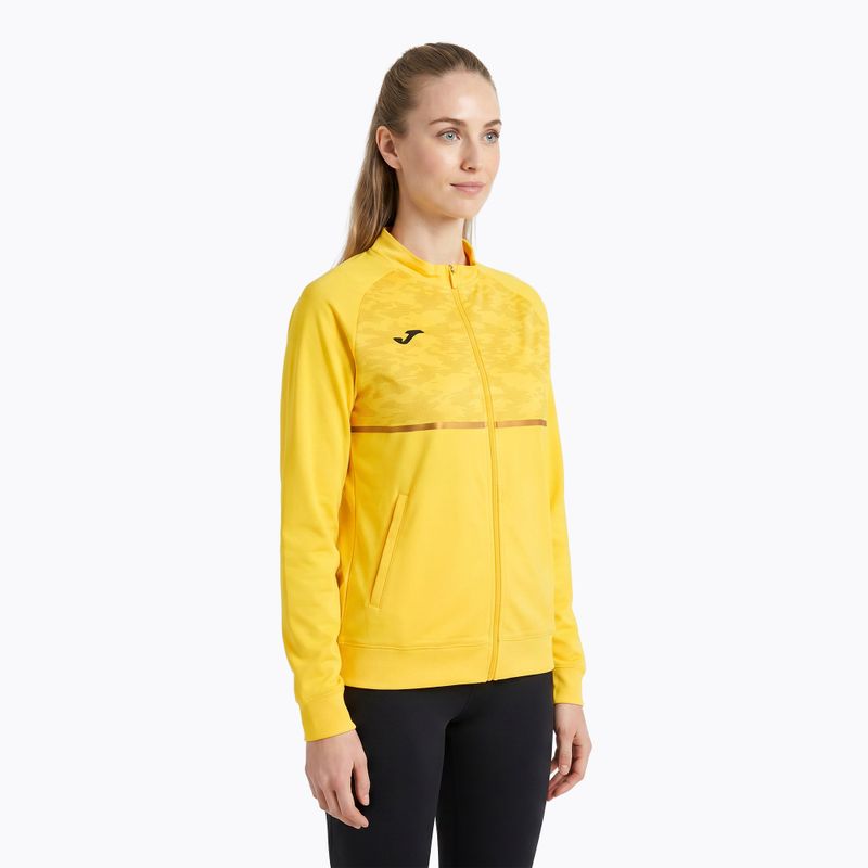 Női Joma Record III Full Zip futó melegítőfelső sárga 4