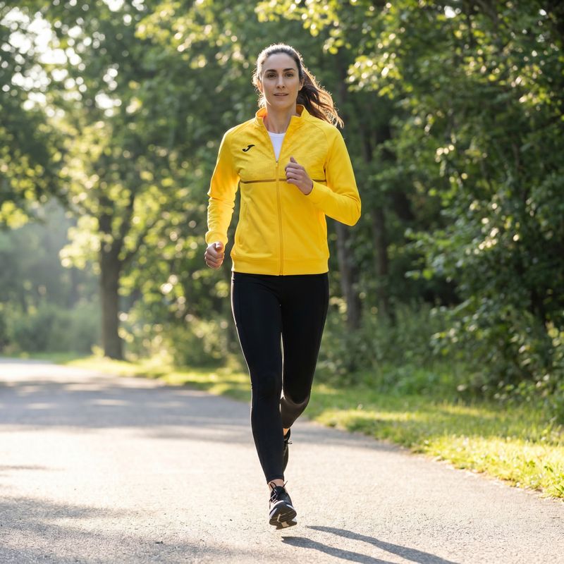 Női Joma Record III Full Zip futó melegítőfelső sárga 10